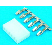 SASLĒGVIENOJUMS 6pin sieviešu 3,96 mm, 5A 250VAC

 CJL706.jpg