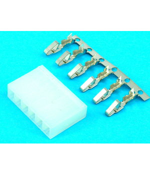 SASLĒGVIENOJUMS 6pin sieviešu 3,96 mm, 5A 250VAC

 CJL706.jpg