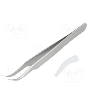 TL 7-SA Tweezers; 115mm; for precision works; Blades: curved t5CcCVhXDPzNS7cEA7Bp1CzAs7KhOCtvaCQk6ZcTqVw