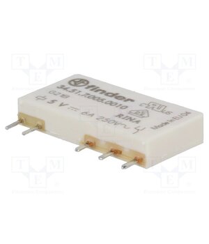 34.51.7.005.0010 Relay: electromagnetic; SPDT; Ucoil: 5VDC; Icontacts max: 6A; 34.51 IwTfBvHeiUukw3lInHJ8xR_oza1piqLshKgTASeCO1M
