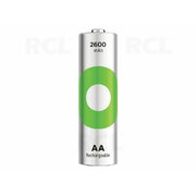 Uzlādējama GP R6 NiMH baterija, 2600 mAh/1,2 V, ReCyko NiMH

 BGA627.jpg