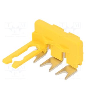 1SNK900653R0000 Comb bridge; Entrelec; yellow; ways: 3; terminals: 3; W: 8mm fBkyCLc-Wep_WrG-JKdqmfMXfAF8HEINBQlrlu86tMk