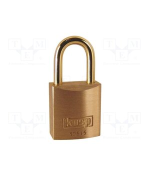 K12515D Padlock; shackle; brass; Protection: low (level 1); A: 15mm; B: 12mm JS4iUM8rg33RwJDw3K45-x0zXQqYPSIiCtvkFNnFSgU