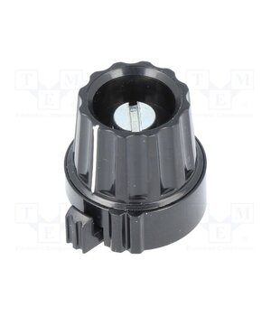 4332.6031 Precise knob; Shaft d: 6mm; Ø22.8x22.6mm; black; Shaft: smooth 91KxthIkR7MXVWC-sduzmffnupYFeXLmzsFTVQp0YH8