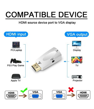 ADAPTERS HDMI (M) <-> VGA (F) + 3,5 mm audio

 CPEKHDMI_VG1+2.jpg