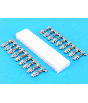 SASLĒGVIENOJUMS 18pin Sieviešu 3,96 mm, 5A 250VAC

 CJL718.jpg