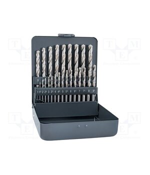 0000100225100 Drill set; for metal; high speed steel cobalt HSS-E; metal case 1TQOhNLgEOnJxm9bD5qOmNrrV5ff0xc0tTEu3oiUuts