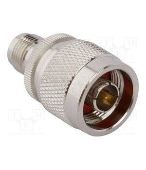 242130RP Adapter; N male,RP-TNC female; Insulation: PTFE; 50Ω; brass; 11GHz L9yZIrZA7YiuxA2KhA3LLvKari44fpT9HT5D3MG8YFQ