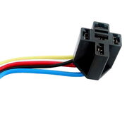 CAR RELAY SOCKET 40A , 5 contacts, with Leads