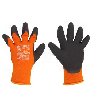 30-201/08 Protective gloves; Size: 8; orange-black; MaxiTherm® Y7LBkLunW0CNR-z4tIIDSjPSlrJEun2yhBXfC7LEHmg