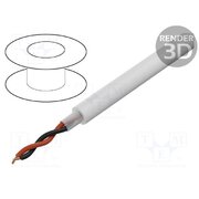 TSK1172 WHITE Wire: assembly; 2x0.5mm2; stranded; -20÷70°C; Colour: white; 100m e6bBEuiWMdyVCZoDh6uhMtvMJrMJYw60QDNMJ2AIkxQ