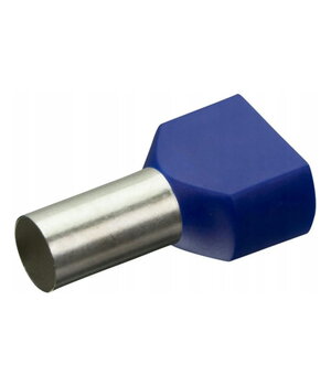 Izolēta dubultā kabeļu gala uzmava (uzgaļis), 2×16 mm², 14 mm uzmavas garums CAA96D.jpg