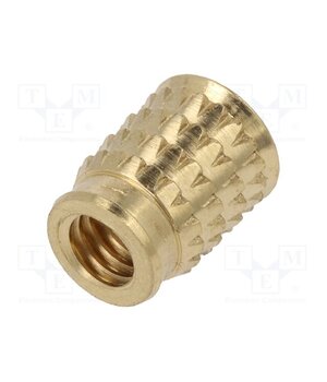 300113360 Threaded insert; brass; M4; BN 37885; L: 8.5mm; for plastic 9enF5vhna3IFcunIdJu7eWC6qhE5uxK50osgUl0FHGk