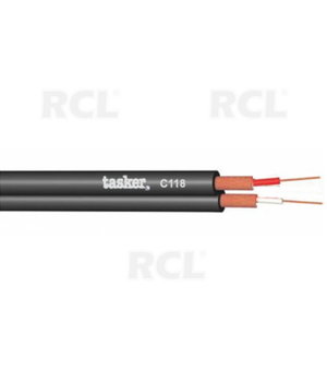 KABELIS AUDIO 2x0,14 mm², melns, C118 TASKER

 CKA27118.jpg