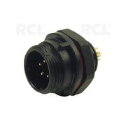 CONNECTOR WEIPU SP1312/P5, 5pin plug for housing, 5A 180V, IP68