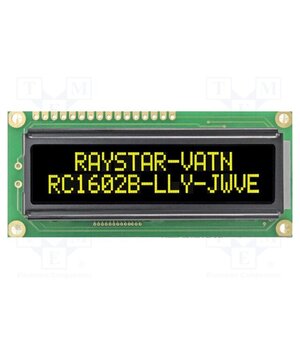 RC1602B-LLY-JWVE Display: LCD; alphanumeric; VA Negative; 16x2; 80x36x13.2mm; LED -xUY5p1wIXSRi6mJG8W8p5AIaKmzGDavzSbYzyyfNsM