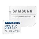 Flash Memory micro SD Samsung 256GB  EVO, 10 klasė, 130MB/s