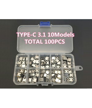USB 3.1 Type-C ligzdas komplekts, 10 veidi × 10 gab. (100 gab.)

 CLI84X.jpg