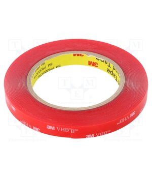 3M 4910 12MM 5.5M Tape: fixing; W: 12mm; L: 5.5m; Thk: 1mm; acrylic; transparent GDs7D9VlbmYHnPDIXsfqkjcf6WdCaomTwthLrbdgzFo