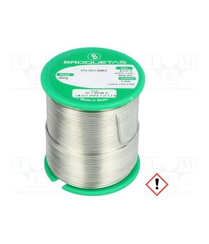 ECO3 B2.1 1,0MM 250GR Tin; lead free; Sn97Cu3; 1mm; 250g; reel; 230°C; Flux: SW26 B6J_dG3wo8axuLl8M4TPNVxI2K8VuMO960lM5bYtt2s