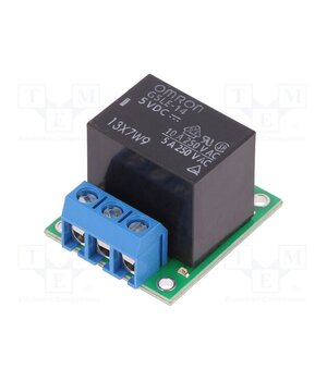 SPDT RELAY CARRIER WITH 5VDC RELAY (ASSE Module robotics: relay; Ch: 1; 5VDC; max.250VAC; 10A; GPIO; toff: 5ms 2t0ncMt3o6ajnl2ApNmWtwXjYK67zBRZL2i9JIACwHQ