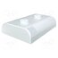 61.6052000 Enclosure: wall mounting; X: 80mm; Y: 120mm; Z: 25mm; ABS; white s3Dvz3_R9gY1TMKMOiyc6pR3LLf3CwAwhd3GiDpT1bY