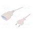 CP126 Extension lead; Sockets: 1; white; 2m si6awM-L9Np_rLI_0h9QvhoIfHZ2is6sOSVwxFxibYc