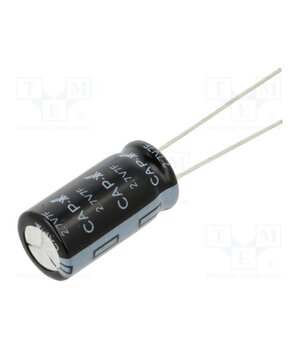 GY12R710020V705R Supercapacitor; THT; 7F; 2.7VDC; -10÷30%; Ø10x20mm; 85mΩ; vertical CZWxrJSaZ1Vg3fdoUByB3r7z0fog0MqArT4JjDJxyIs