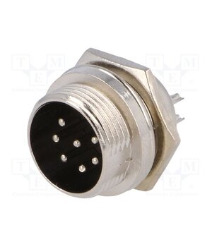 MIC337 Connector: microphone; socket; male; PIN: 7; for panel mounting s9VX7XGSxdxfmNXcev3yU16CkkJ6bAqkkh15nBgF2b8