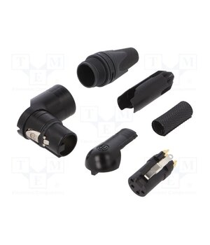 NC4FRX-B Connector: XLR; plug; female; RX; 10A; PIN: 4; angled 90°; swivel 9AuuI2slXwmKsL3JZjV3bZ8DKYYdn5eoHFKgMhOjYUc