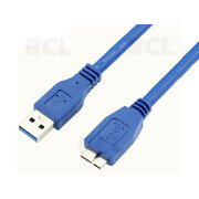 CABLE USB 3.0 A (K) <-> micro USB B (K), 1m 5Gbps