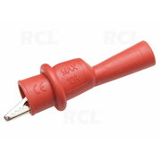 CROCODILE CLIPS izolēti, d=2 mm, 51 mm, 10 A, sarkani

 CKR082R.jpg