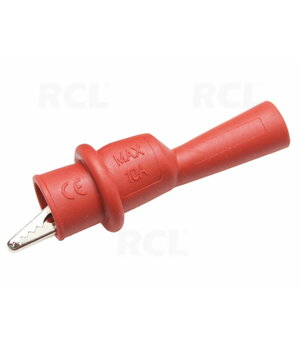 CROCODILE CLIPS izolēti, d=2 mm, 51 mm, 10 A, sarkani

 CKR082R.jpg