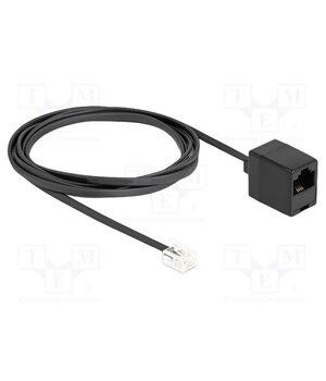 88093 Cable: telephone; RJ11 plug,RJ45 socket; 2m; black; 28AWG TDLyiqs6QLQ-CenA1EySdWIxIwfLrR39AB3SXGEuM0Q