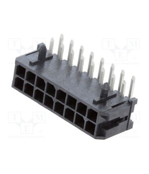 43045-1601 Connector: wire-board; socket; male; PIN: 16; Micro-Fit 3.0; THT cjWoz51GO_k1V2RYh6fDvkQeHAC2dHH5plXwjiqEYNY