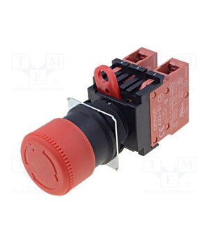 A22E-S-02 Switch: emergency stop; 22mm; Stabl.pos: 1; NC x2; red; 3A/230VAC e2F-im_FUnQB8t3ZmT29hkICwFsHogGmTBzL0WSb4Wk