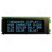 NHD-0420CW-AB3 Display: OLED; alphanumeric; 20x4; Dim: 92x31.5x6.5mm; blue; PIN: 20 X3MRSUY-YE3pOV6f8BIsLyQt8HWyaD1vai5U0nm8OLQ