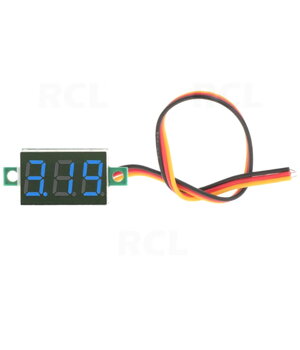 VOLTMETRS - MODULIS 0,36" LED zils, DC 0-100V, 3 vadi

 ATMV25M.jpg
