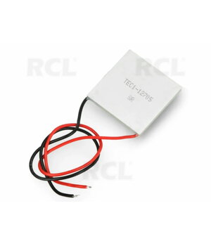 Termoelektriskais dzesētājs Peltier modulis 12V 6A 72W 40x40x4mm

 PPLT126.jpg