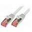CQ2021S Patch cord; RJ45 plug,both sides; S/FTP; 6; stranded; Cu; 0.5m gwwx2CjCa5X757mGyWBx9YOjHx-xlY8JzbM0uvhAGnk