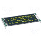 EA OLEDM204-LGA Display: OLED; alphanumeric; 20x4; Dim: 60.66x26x2.4mm; yellow qy_GcrQhqWmRAcSvb1PSxpourXRseLpTn9w9mMvBdnE