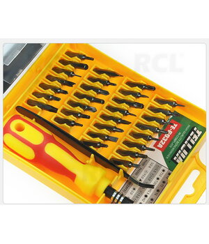 Skrūvgriežu komplekts 31 gab. ar pinceti

 IRATA32+1.jpg