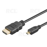 KABELIS 2.1 HDMI (M) <-> mikro HDMI (M) 8K@60Hz, 4K@120Hz, zelts, 1 m

 CKA650_1.jpg