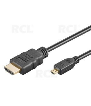 KABELIS 2.1 HDMI (M) <-> mikro HDMI (M) 8K@60Hz, 4K@120Hz, zelts, 1 m

 CKA650_1.jpg