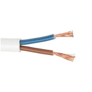 POWER CABLE 2x1mm² 300V white