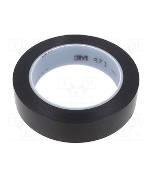 471-25-33/BK Tape: marking; black; L: 33m; W: 25mm; Thk: 0.13mm; 2.5N/cm; 130% Vx1Wyf0m21_te3ZOKfvYqoaMHFInaAFSzBgRCRIaob4