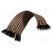 CAB M-F(40-17-RAINBOW) Connection cable; mix colours; 40pcs; 170mm; ribbon _EOnBgWr0CG_evp8KaM4_narIZ5Agg_NsHEytBtAjJM