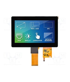 SM-RVT70HSTNWC00-B Display: TFT; 7"; 1024x600; Illumin: LED; Dim: 179.96x119x8.15mm 2zQMYJ8kpfIdiXvW6FiwW-p0GM8cQoTAZyCjt6SHeho