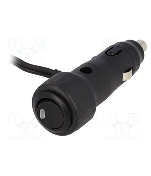 A13-54 Cigarette lighter plug; Sup.volt: 7÷12VDC; Inom: 8A; 12V/8A; black 2xKBwzikIp7j1U_J1kjSe0B2VGnYWgvJo85KVgJtiio