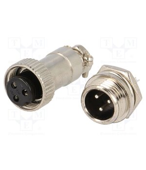 DS1110-01-3B6 Connector: microphone MINI; socket,plug; male,female; PIN: 3; MINI xrQZb5PoHW7CAu3zW3gsfm3-EnK1z9GCqpFlKGIzU5U